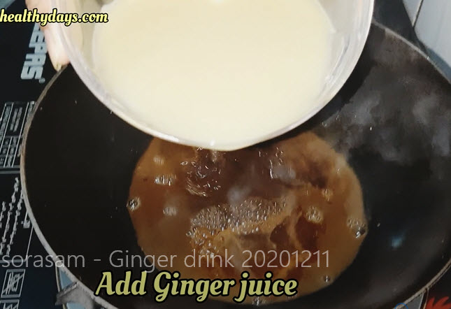 ginger drink - postpartum food