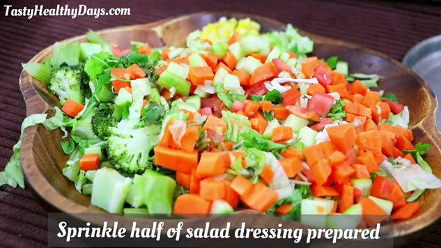 Prawn veg salad